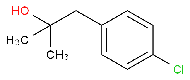 1-(4-chlorophenyl)-2-methylpropan-2-ol_分子结构_CAS_5468-97-3