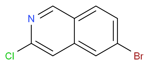 6-bromo-3-chloroisoquinoline_分子结构_CAS_552331-06-3