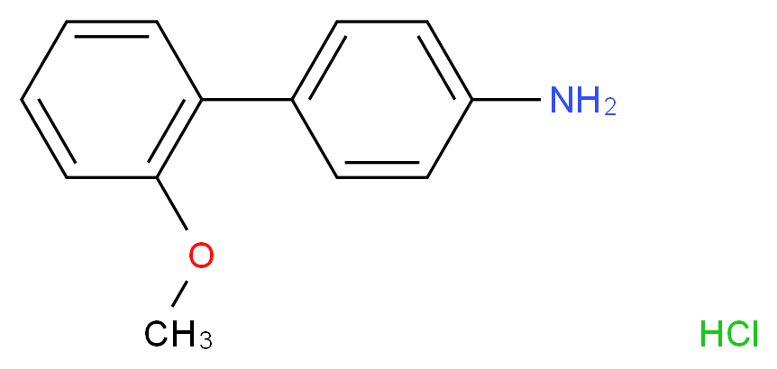 2'-Methoxy-[1,1'-biphenyl]-4-amine hydrochloride_分子结构_CAS_)