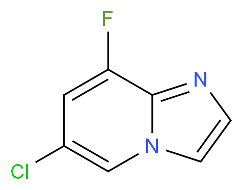 6-chloro-8-fluoroimidazo[1,2-a]pyridine_分子结构_CAS_1033202-10-6