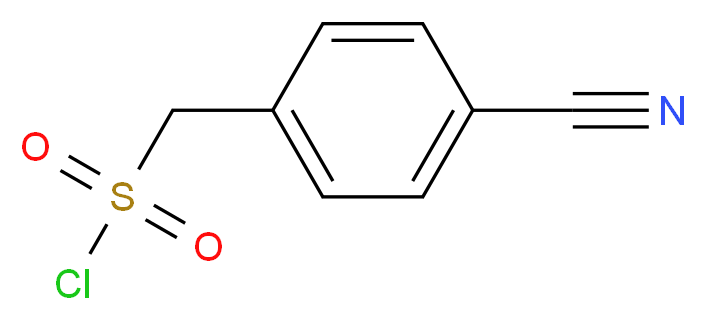 (4-cyanophenyl)methanesulfonyl chloride_分子结构_CAS_56105-99-8