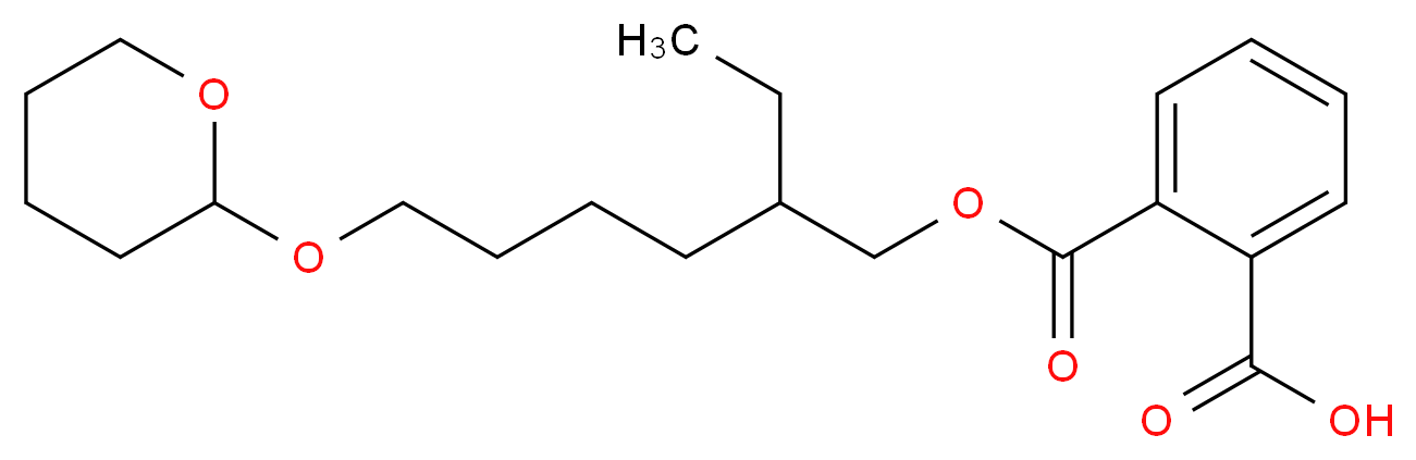Mono(2-ethyl-6-(tetrahydropyranoxy)hexyl) Phthalate _分子结构_CAS_)