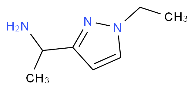 1-(1-ethyl-1H-pyrazol-3-yl)ethanamine_分子结构_CAS_911788-34-6)