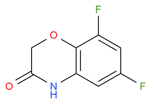 6,8-difluoro-3,4-dihydro-2H-1,4-benzoxazin-3-one_分子结构_CAS_865106-47-4