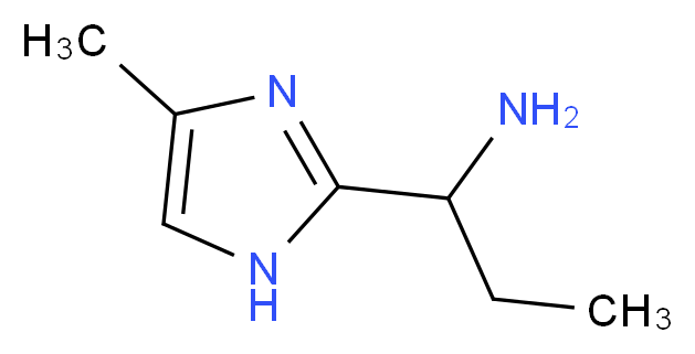 1-(4-methyl-1H-imidazol-2-yl)-1-propanamine_分子结构_CAS_1155056-18-0)