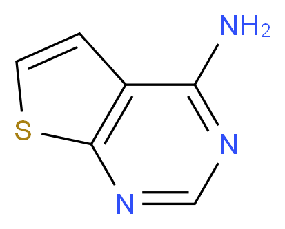 4-Aminothieno[2,3-d]pyrimidine_分子结构_CAS_14080-56-9)