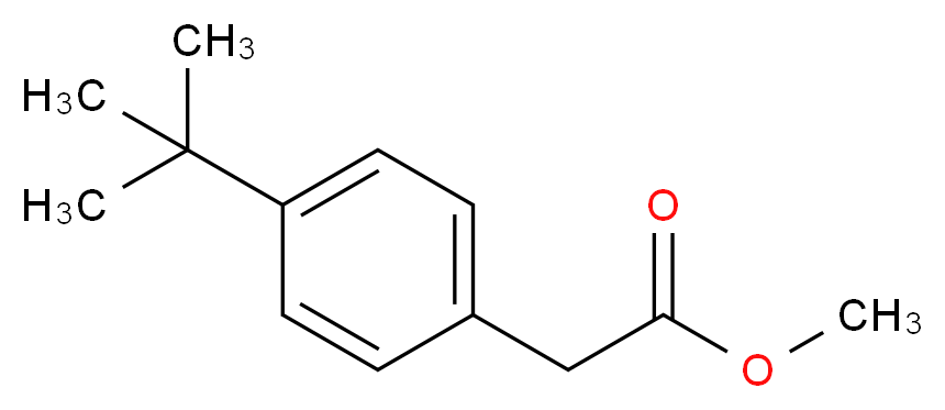 Methyl 2-(4-(tert-butyl)phenyl)acetate_分子结构_CAS_3549-23-3)