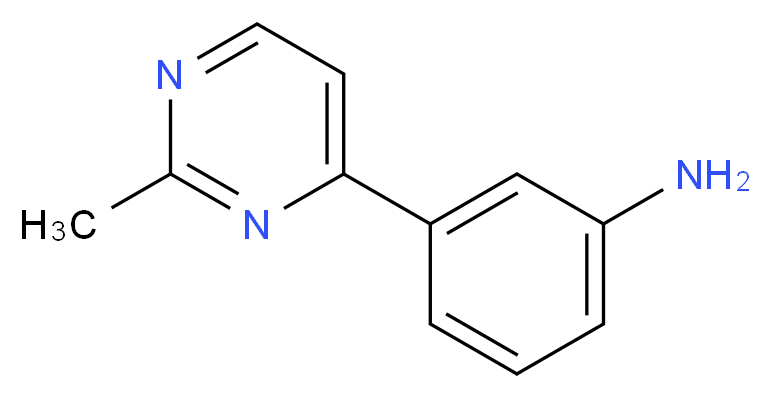 3-(2-Methylpyrimidin-4-yl)aniline_分子结构_CAS_175201-90-8)