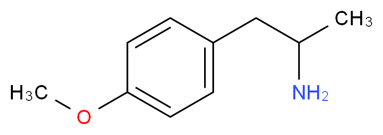 1-(4-methoxyphenyl)propan-2-amine_分子结构_CAS_64-13-1