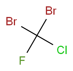 dibromo(chloro)fluoromethane_分子结构_CAS_353-55-9