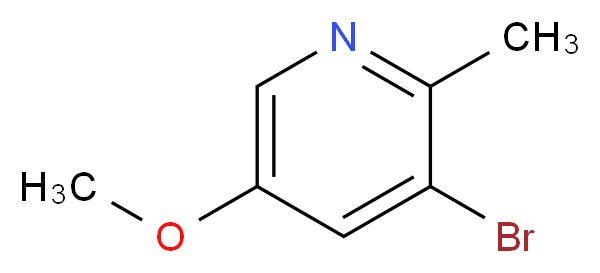 3-bromo-5-methoxy-2-methylpyridine_分子结构_CAS_1256823-49-0