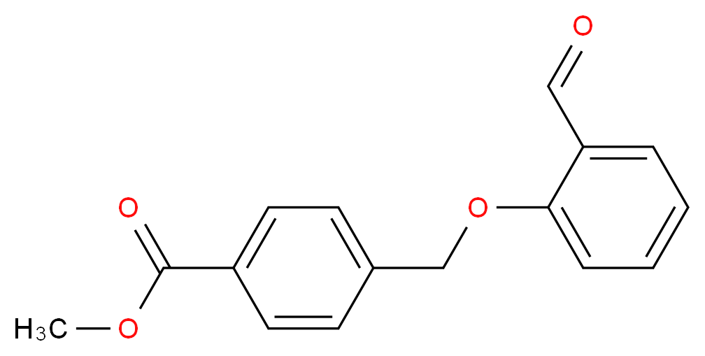 4-(2-Formyl-phenoxymethyl)-benzoic acid methyl ester_分子结构_CAS_351335-29-0)