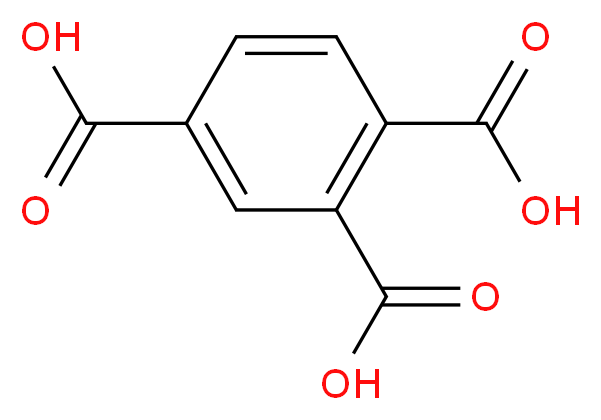 Benzene-1,2,4-tricarboxylic acid_分子结构_CAS_528-44-9)