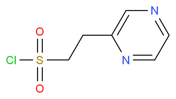 2-(pyrazin-2-yl)ethanesulfonyl chloride_分子结构_CAS_1196154-54-7)