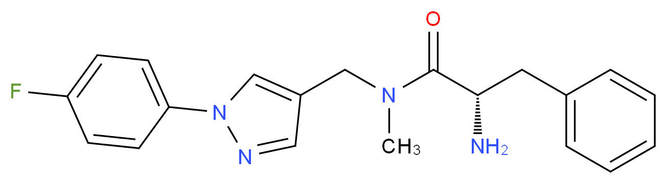 N-{[1-(4-fluorophenyl)-1H-pyrazol-4-yl]methyl}-N-methyl-L-phenylalaninamide_分子结构_CAS_)