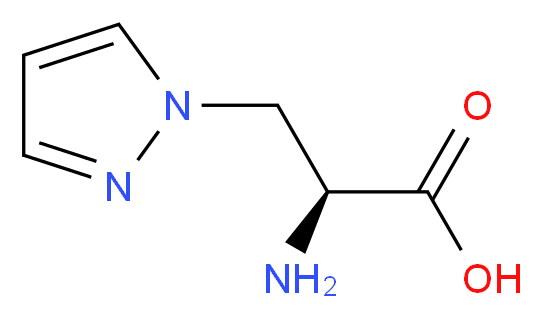 (2S)-2-amino-3-(1H-pyrazol-1-yl)propanoic acid_分子结构_CAS_2734-48-7