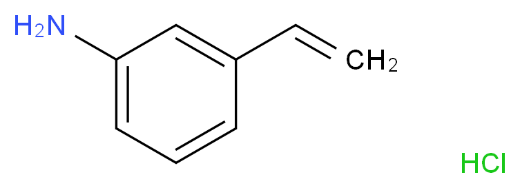 3-Vinylaniline hydrochloride_分子结构_CAS_73847-53-7)