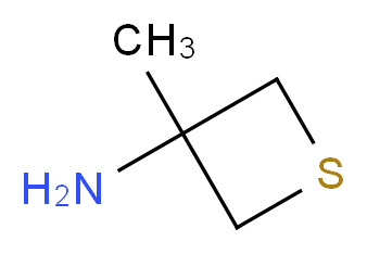 3-methylthietan-3-amine_分子结构_CAS_943437-91-0