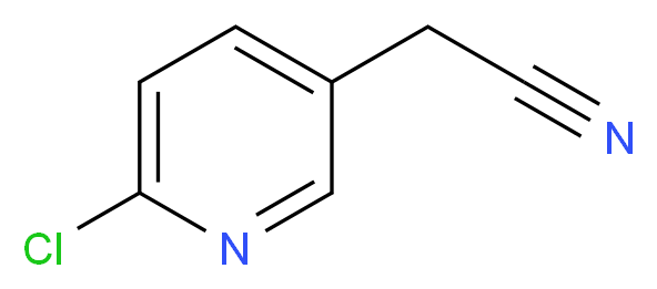 2-(6-chloropyridin-3-yl)acetonitrile_分子结构_CAS_39891-09-3
