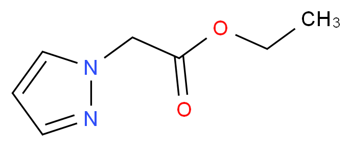 ethyl 2-(1H-pyrazol-1-yl)acetate_分子结构_CAS_10199-61-8