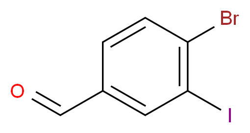 4-bromo-3-iodobenzaldehyde_分子结构_CAS_873387-81-6