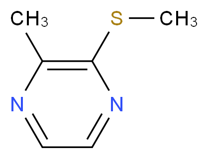 2-甲基-3-(甲硫基)吡嗪_分子结构_CAS_2882-20-4)