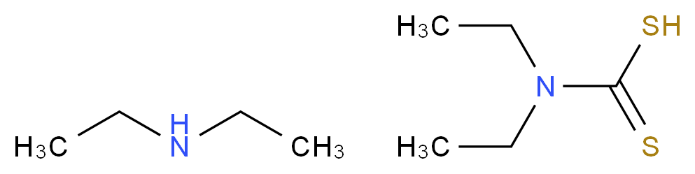 diethyl[sulfanyl(carbonothioyl)]amine; diethylamine_分子结构_CAS_1518-58-7