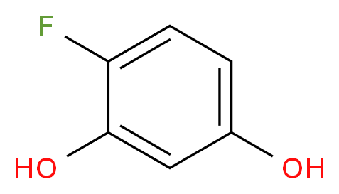 4-Fluorobenzene-1,3-diol_分子结构_CAS_103068-41-3)