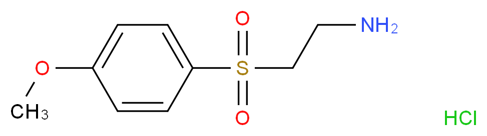 2-(4-Methoxy-benzenesulfonyl)-ethylamine hydrochloride_分子结构_CAS_)