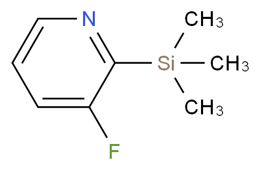 3-Fluoro-2-(trimethylsilyl)pyridine_分子结构_CAS_87674-09-7)