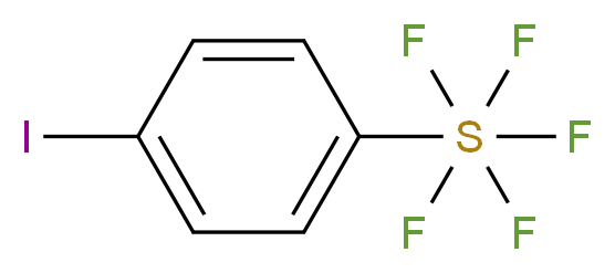 1-iodo-4-(pentafluoro-$l^{6}-sulfanyl)benzene_分子结构_CAS_286947-68-0