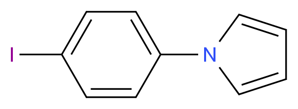 1-(4-iodophenyl)-1H-pyrrole_分子结构_CAS_92636-36-7