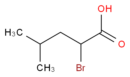 2-bromo-4-methylpentanoic acid_分子结构_CAS_42990-24-9