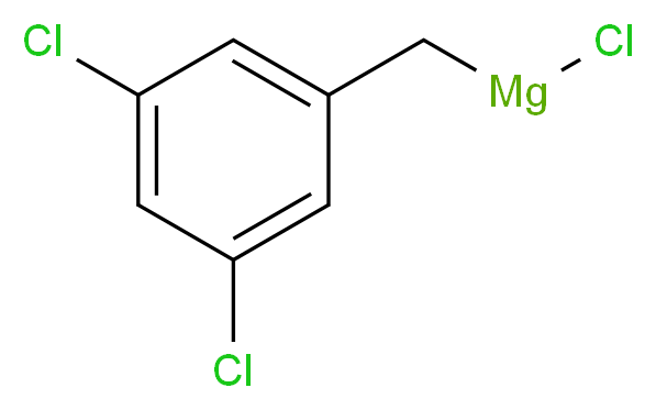 3,5-二氯苄基氯化镁, 0.25M 2-MeTHF 溶液_分子结构_CAS_107549-25-7)