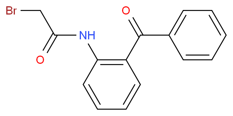 N-(2-benzoylphenyl)-2-bromoacetamide_分子结构_CAS_14439-71-5