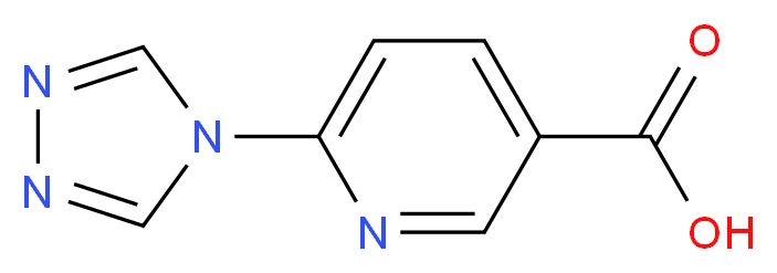 6-(4H-1,2,4-triazol-4-yl)pyridine-3-carboxylic acid_分子结构_CAS_924865-07-6
