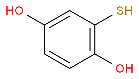 2-sulfanylbenzene-1,4-diol_分子结构_CAS_2889-61-4