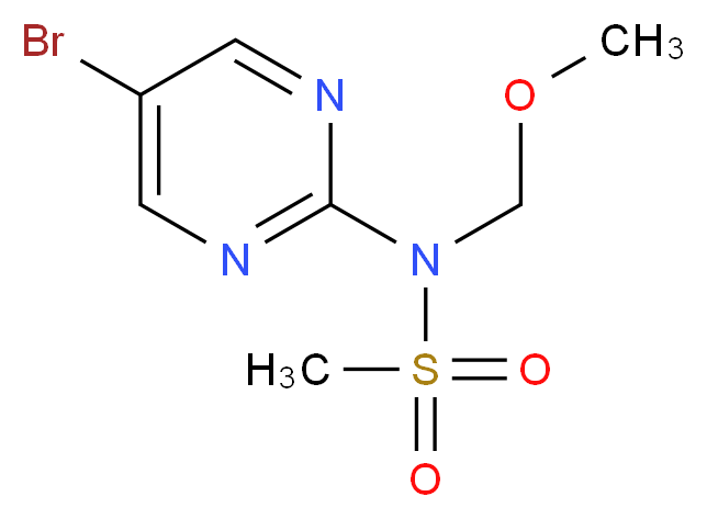 N-(5-Bromopyrimidin-2-yl)-N-(methoxymethyl)methanesulfonamide_分子结构_CAS_1311197-89-3)