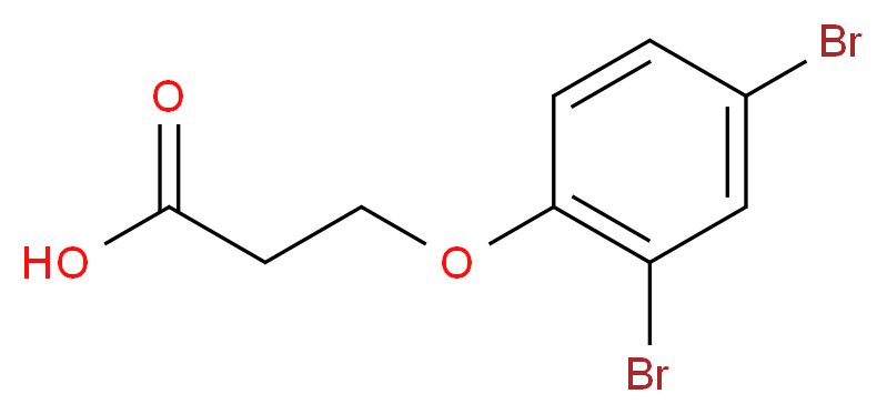 3-(2,4-dibromophenoxy)propanoic acid_分子结构_CAS_15773-91-8