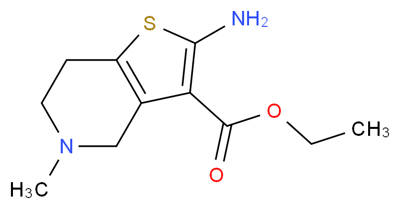 ethyl 2-amino-5-methyl-4H,5H,6H,7H-thieno[3,2-c]pyridine-3-carboxylate_分子结构_CAS_300732-50-7