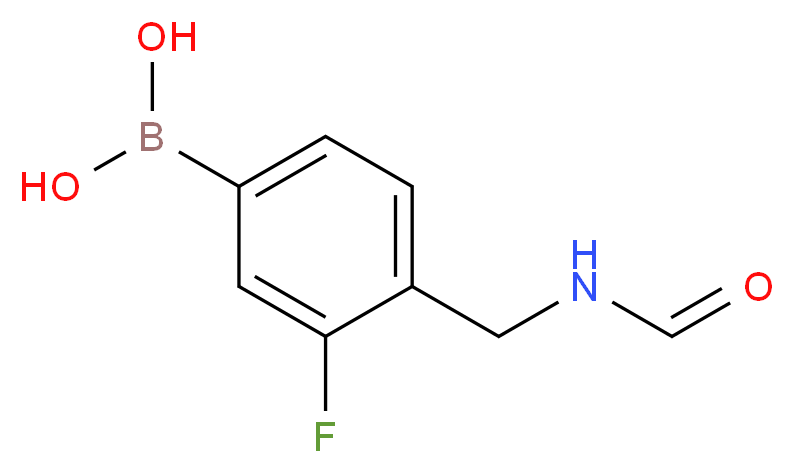 [3-fluoro-4-(formamidomethyl)phenyl]boronic acid_分子结构_CAS_849833-86-9