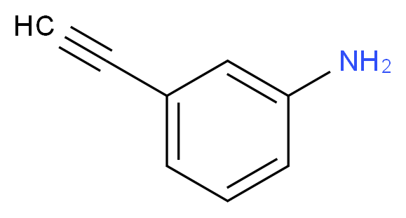 3-乙炔基苯胺_分子结构_CAS_54060-30-9)