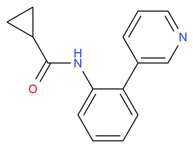 N-(2-pyridin-3-ylphenyl)cyclopropanecarboxamide_分子结构_CAS_)