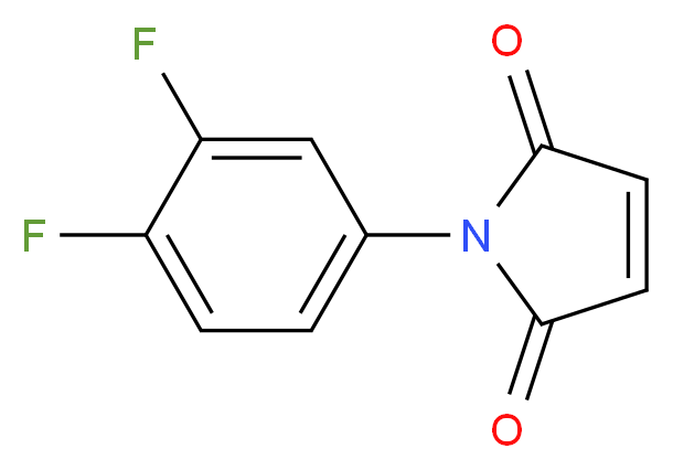 N-(3,4-Difluorophenyl)maleimide_分子结构_CAS_154505-91-6)