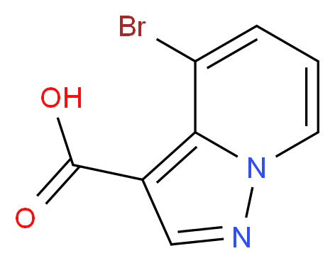 4-bromopyrazolo[1,5-a]pyridine-3-carboxylic acid_分子结构_CAS_1356144-48-3