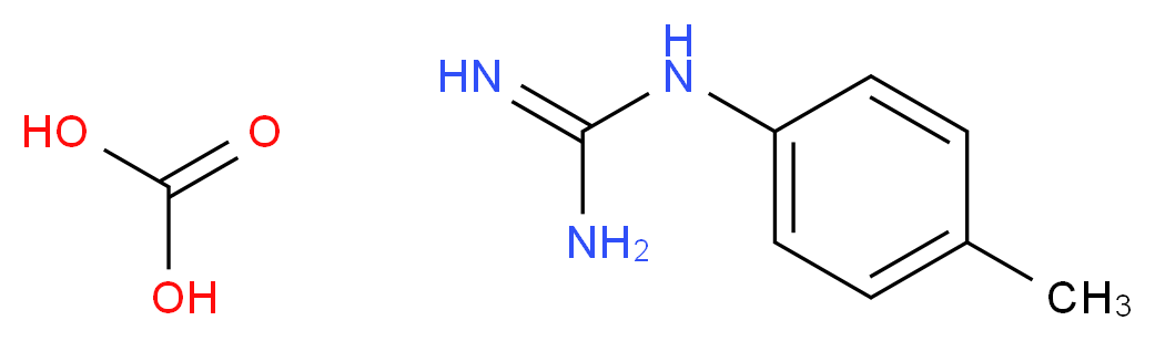 1-(4-methylphenyl)guanidine; carbonic acid_分子结构_CAS_57228-29-2