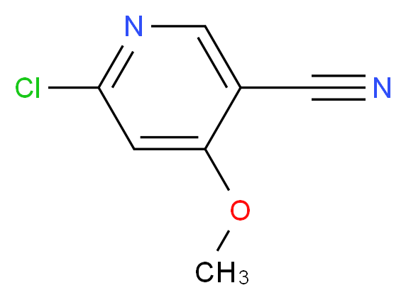 6-chloro-4-methoxypyridine-3-carbonitrile_分子结构_CAS_1187190-69-7