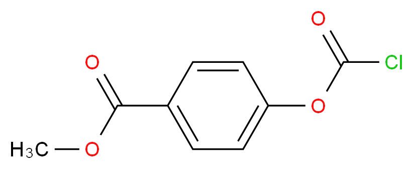 methyl 4-[(chlorocarbonyl)oxy]benzoate_分子结构_CAS_31140-40-6