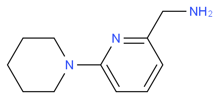 (6-piperidinopyrid-2-yl)methylamine_分子结构_CAS_868755-51-5)