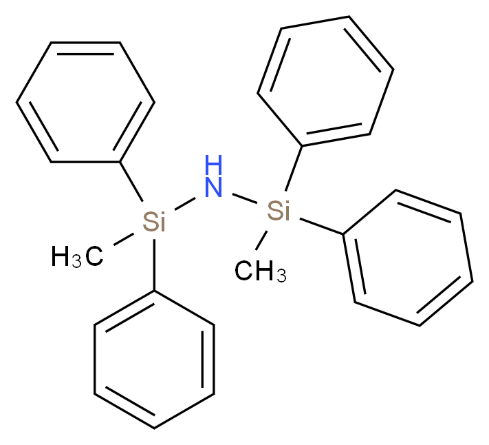 1,3-二甲基-1,1,3,3-四苯基二甲硅基胺_分子结构_CAS_7453-26-1)